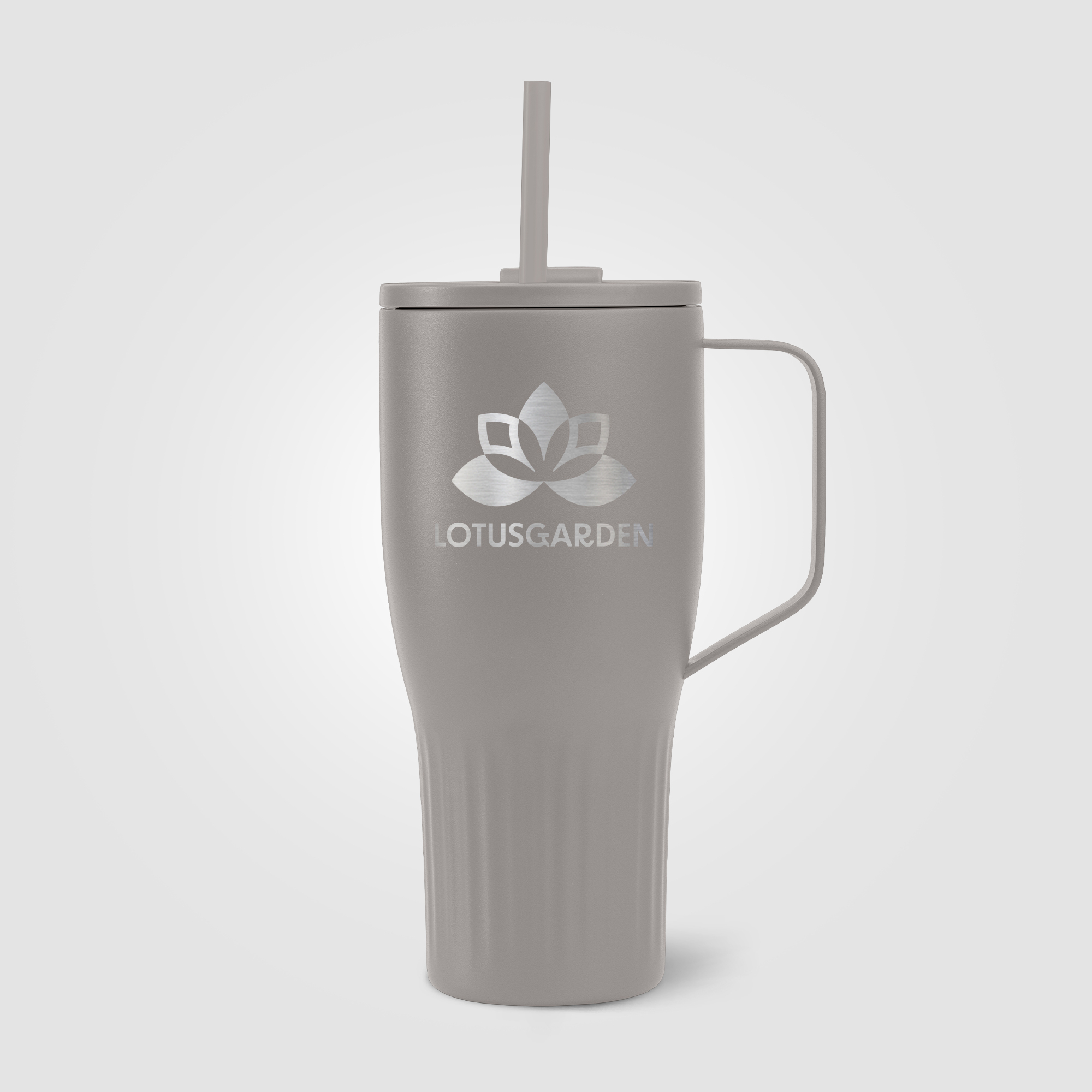 Gobelet isotherme en acier recyclé 890 ml personnalisable Majesty Gris chaud